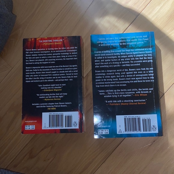 STEVEN JAMES, The Pawn & The Rook (The Patrick Bowers Files Series books 1&2) - Picture 2 of 3
